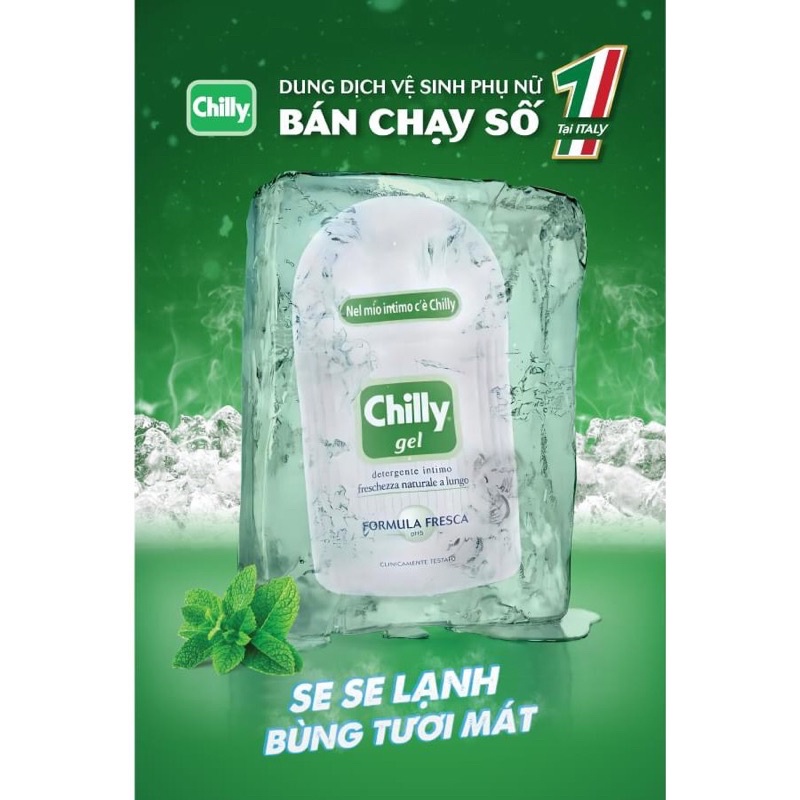 DUNG DỊCH RỬA PHỤ KHOA CHILLY - SẢN PHẨM BÁN CHẠY SỐ 1 TẠI Ý &amp; CHÂU ÂU - HIỆU QUẢ HỖ TRỢ LÀM SẠCH VÙNG KÍN HẰNG NGÀY