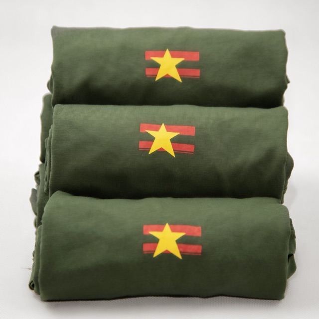 Áo Phông Cộng màu xanh chất cốt tông- Cộng Cà Phê