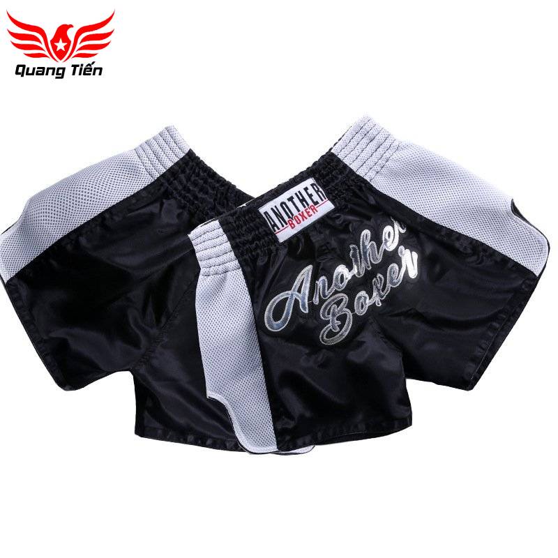 Quần Muay Thái Another Boxer Chính Hãng Muay Thai Short Chất Liệu Satin Cao Cấp QT