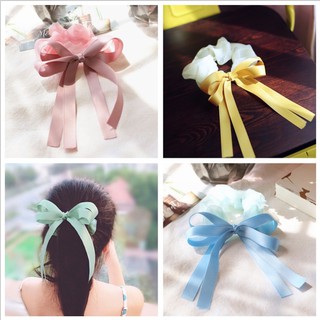 Dây cột tóc srunchies nơ cho bé và ban gái đáng yêu