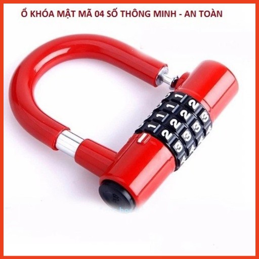 KHÓA SỐ 4 SỐ DẠNG CHỮ U - KHÓA MÃ SỐ [ HÀNG CAO CẤP ]