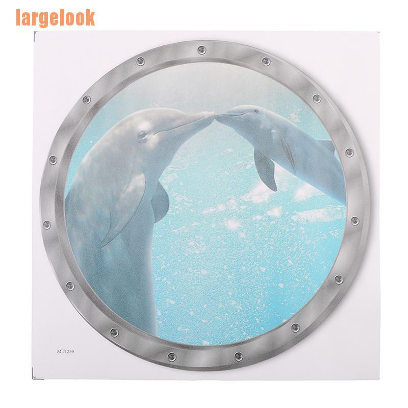 Tường Cá Heo Đại Dương 3d