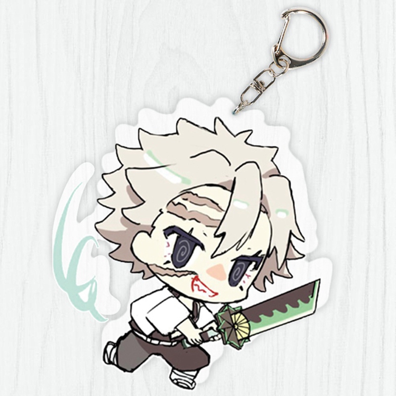 Móc khóa acrylic hình nhân vật hoạt hình Demon Slayer: Kimetsu no Yaiba