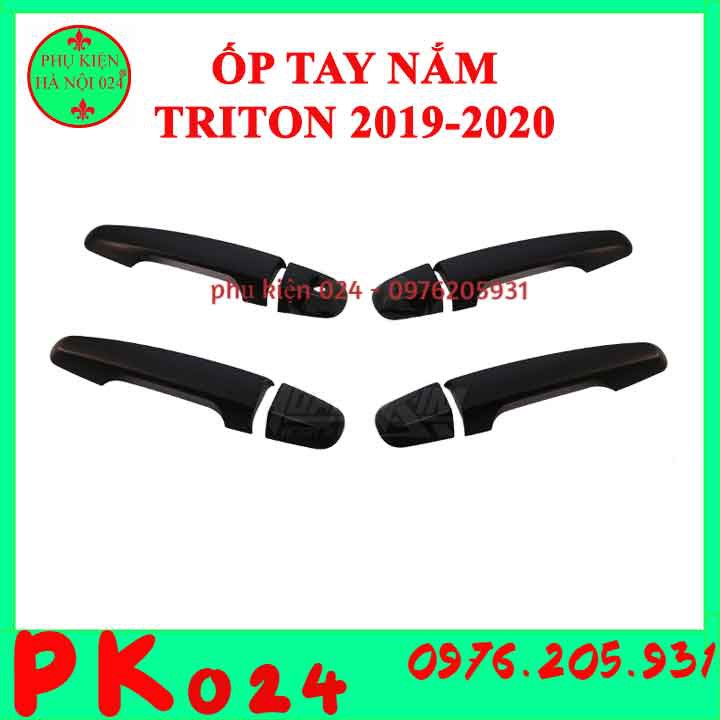 [Triton 2019-2020] Ốp Tay Nắm Hõm Cửa Nhựa Đen Triton 2019-2020