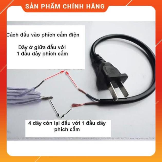 BỘ DÂY ĐUI ĐÈN NGOÀI TRỜI 1M-6  ĐUI Trang Trí biển Quảng Cáo (không bao gồm bóng đèn)