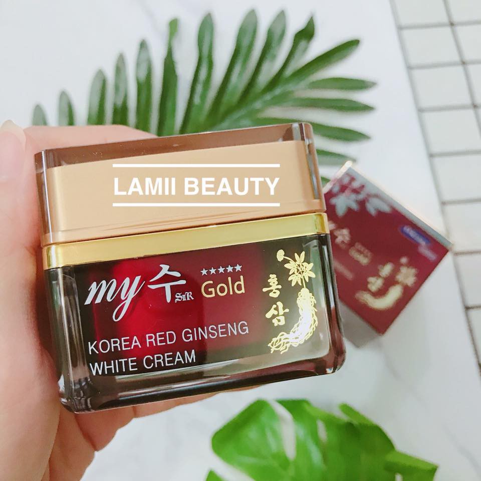 Kem dưỡng nhân sâm MY JIN GOLD KOREA RED GINSENG WHITE CREAM