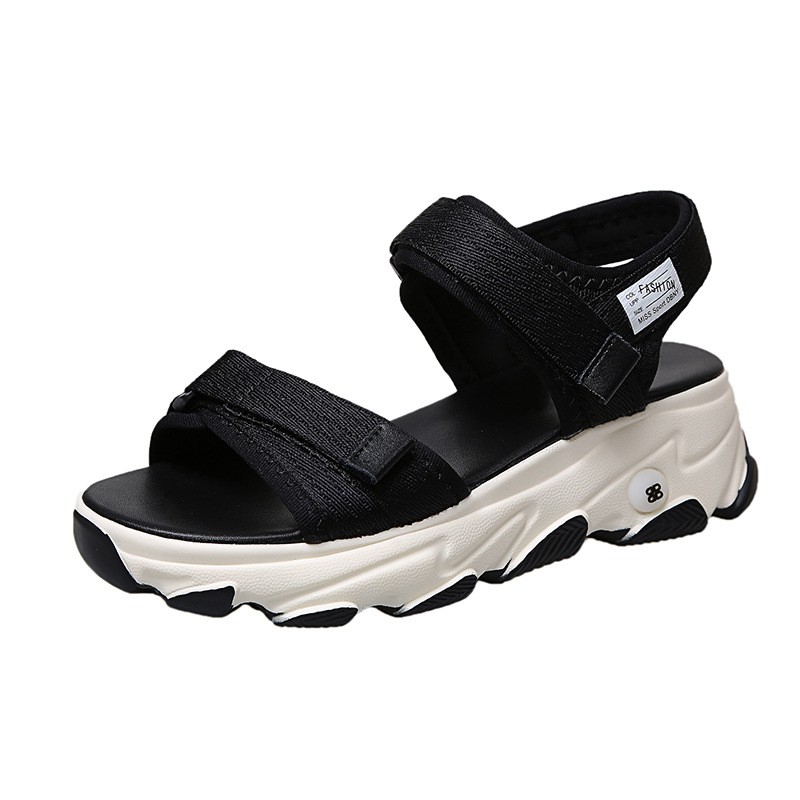Dép nữ hàng hiệu_Sandal nữ đế bệt quai hậu 5cm. Dép nữ đế bệt quai hậu 5cm. Xăng đan nữ đế bệt quai hậu 5cm