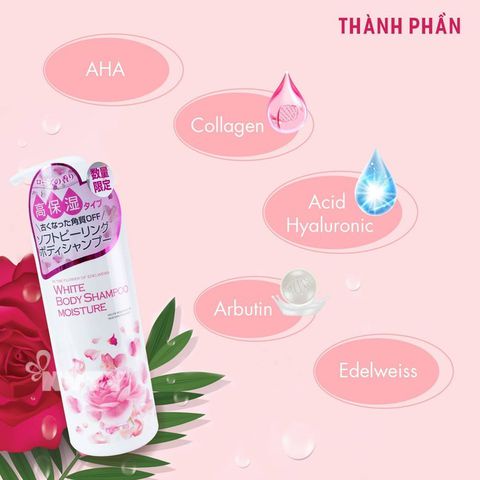 Sữa Tắm Trắng Da Manis Dưỡng Ẩm Hương Hoa Hồng S Select Nhật Bản
