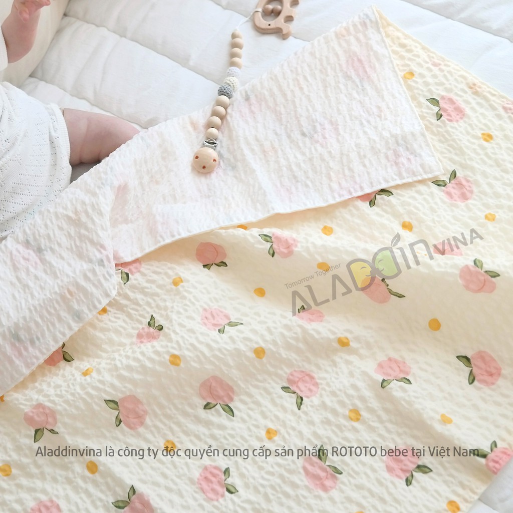 Set gối chống trào ngược + chăn em bé sơ sinh Rototo Bebe (Set chăn gối em bé sơ sinh cao cấp chính hãng)