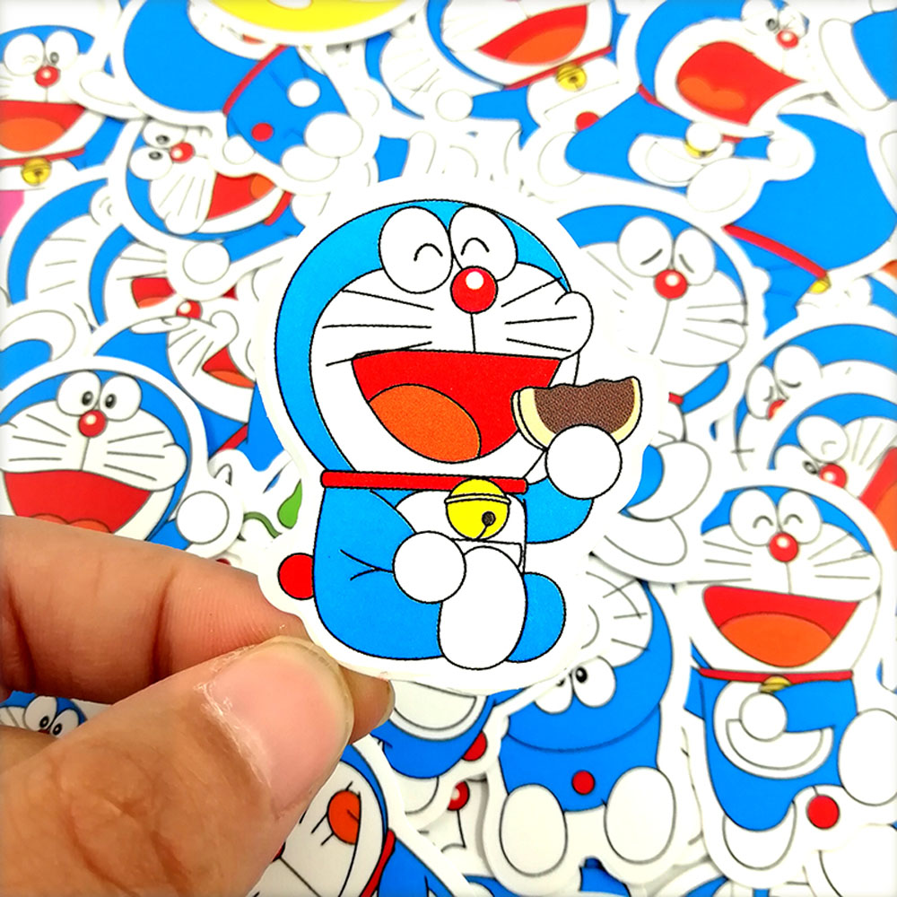 Set 61 Miếng Dán Trang Trí Hình Doraemon Dễ Thương