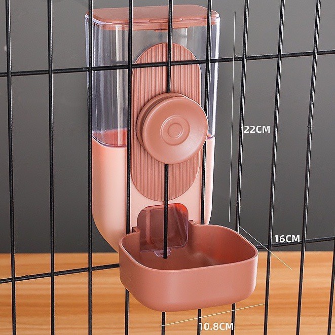 Bình nước và bình ăn tự động gắn chuồng cho thú cưng, bình ăn uống gắn lồng cho chó mèo