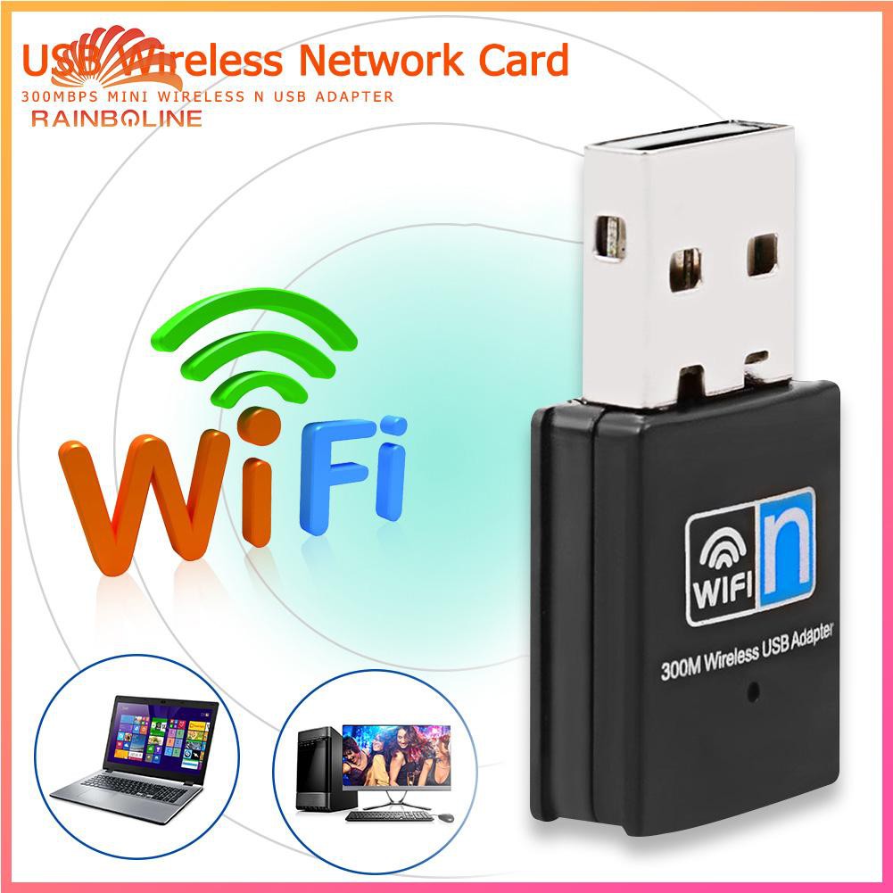 Usb Wifi Dongle 300mbps Usb 2.0 802.11 N / G / B Thẻ | BigBuy360 - bigbuy360.vn