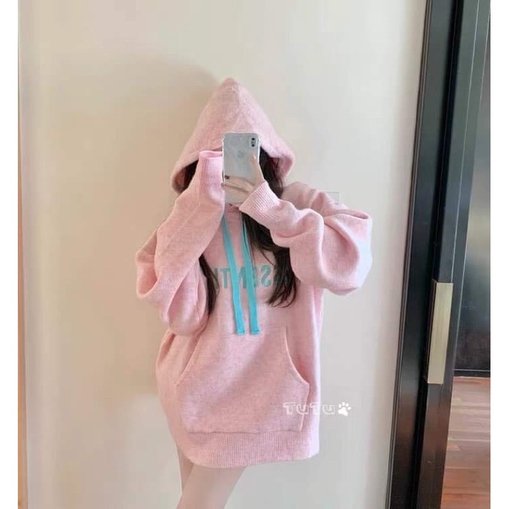 ÁO HOODIE LEN ESSENTIALS