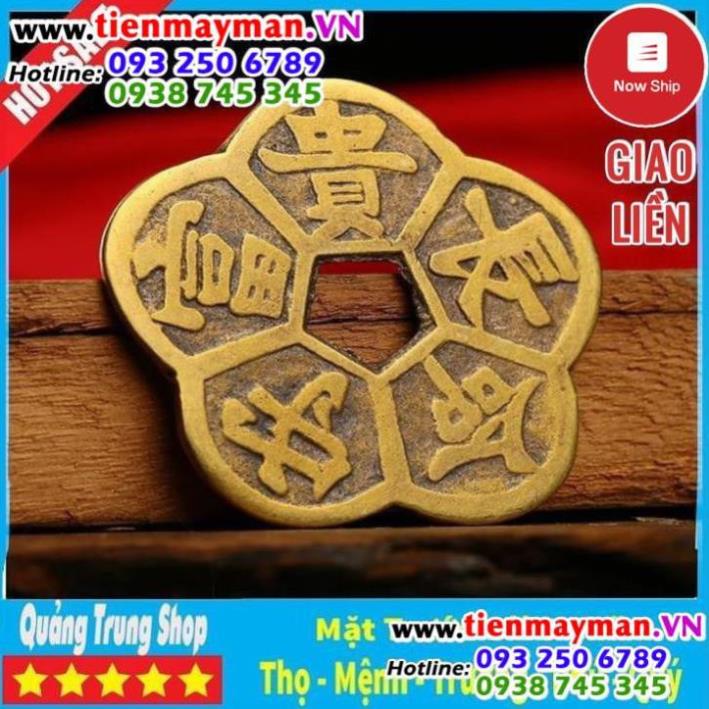 Đồng Tiền Hoa Mai ⭐FREESHIP⭐ Xu Kim Tiền Tài Lộc