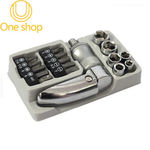 Bộ Tháo Bu Lông-Ốc Vít 17 Chi Tiết Tiện Lợi Nhanh Chóng (Không Lo Mỏi Tay)