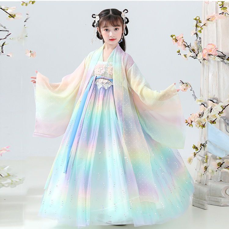 Bộ Hán Phục Phong Cách Trung Hoa Cổ Điển Cho Bé Gái