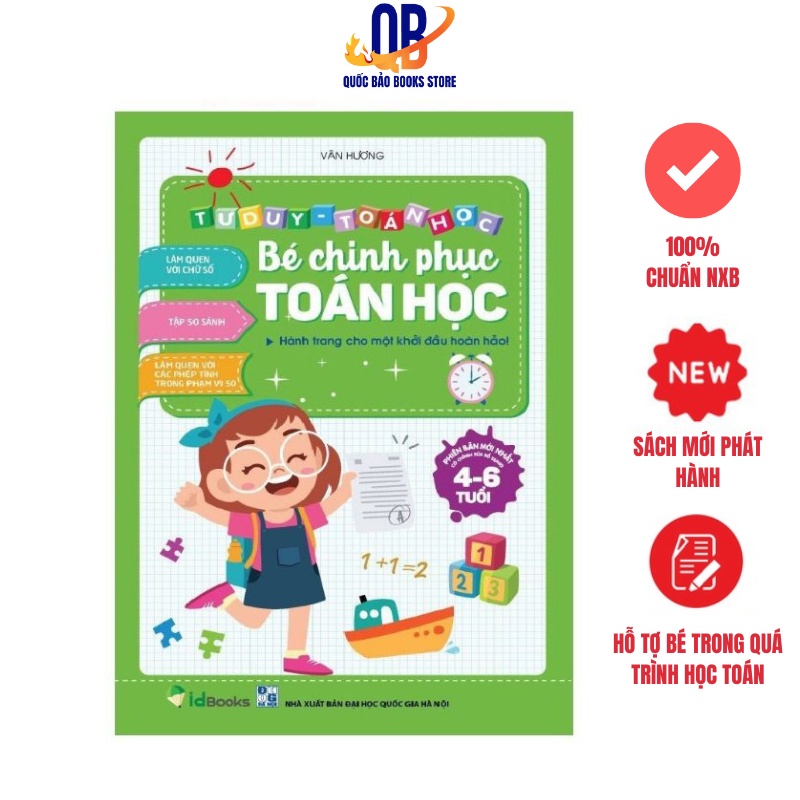 Sách - Bé Chinh Phục Toán Học - Toán Tư Duy Sáng Tạo Cho Bé Từ 4-6 Tuổi