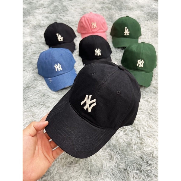 | ẢNH THẬT | MŨ M L B N.Y ĐEN LOGO THÊU NHỎ