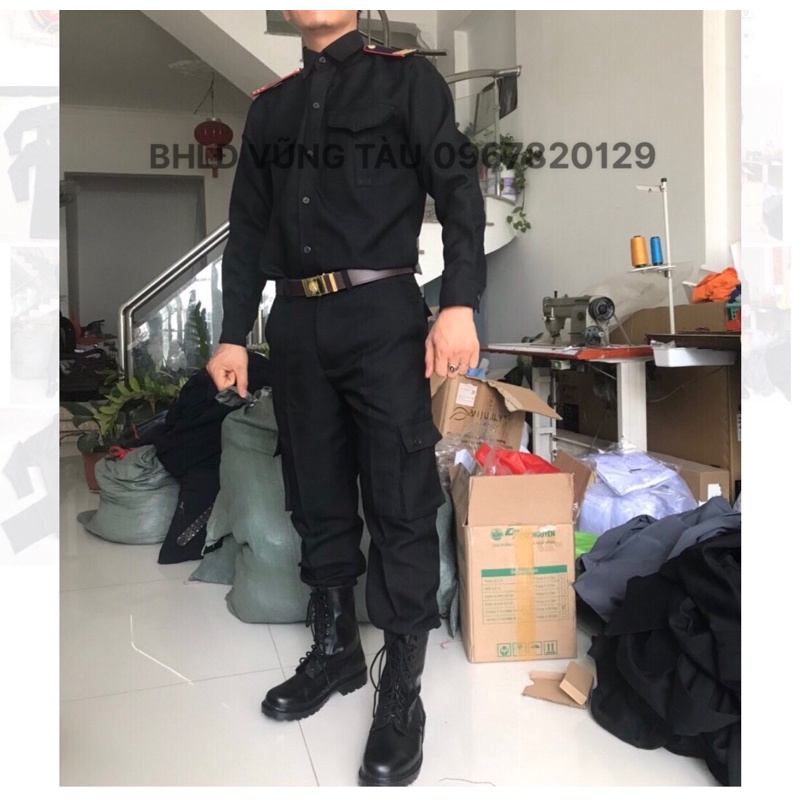 BỘ QUẦN ÁO TUI HỘP ĐEN CƠ ĐỘNG BẢO VỆ VỆ SĨ TAY NGẮN, TAY DÀI