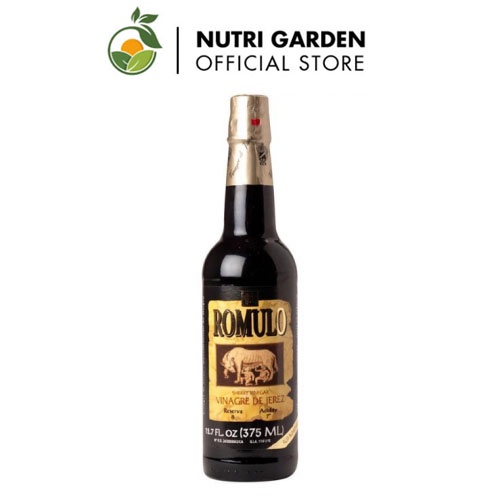 Dấm (giấm) sơ ri ROMULO Sherry Vinegar 375ml - Atlas Garden nhập khẩu Tây Ban Nha