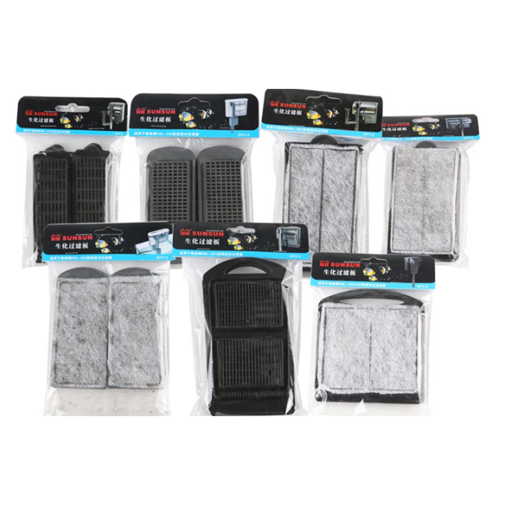 SUNSUN HBL-301 302 303 401 402 403 501 502 601 701 702 Tấm lọc thay thế Than hoạt tính bio Media Tấm