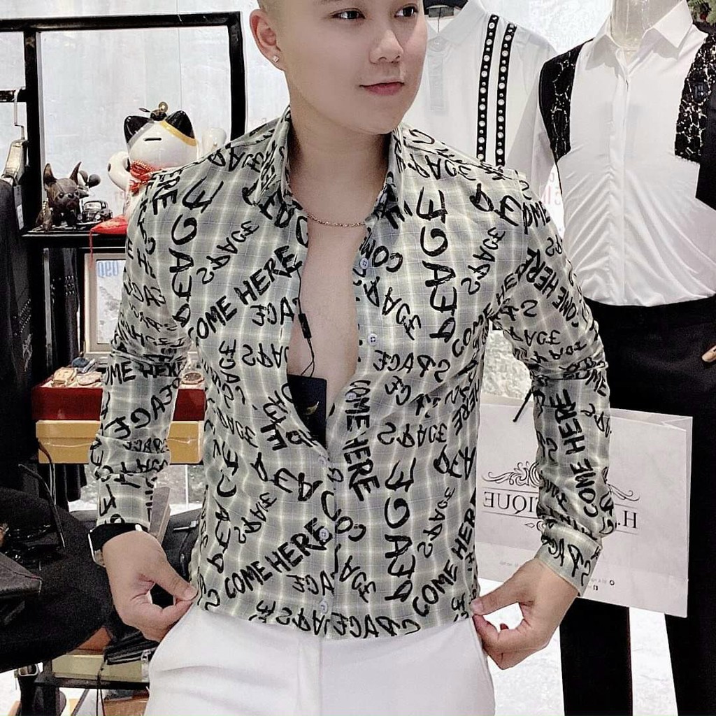 ÁO SƠ MI NAM TAY DÀI IN HỌA TIẾT 3D SIÊU THỜI TRANG  MẪU  MỚI NHẤT NĂM SM1