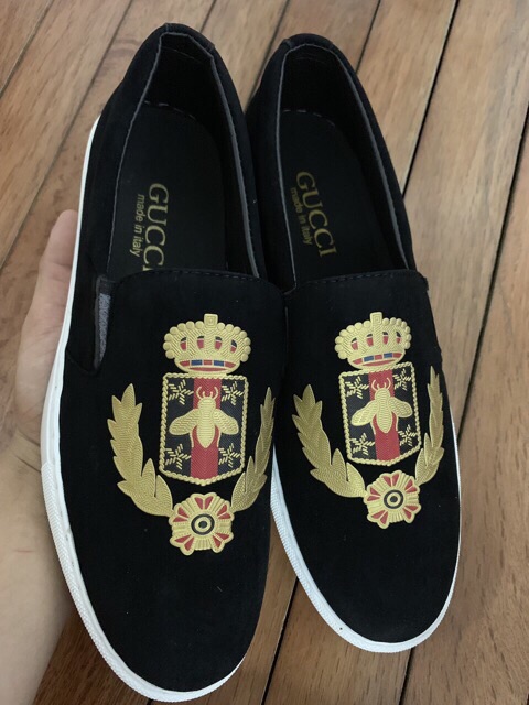 (Video Thật) Giầy Lười Nam Siêu Cấp Kiểu Dáng Trẻ Trung Thời Trang Ong Vàng Nhũ, Mác Dolce Chất Đẹp | BigBuy360 - bigbuy360.vn