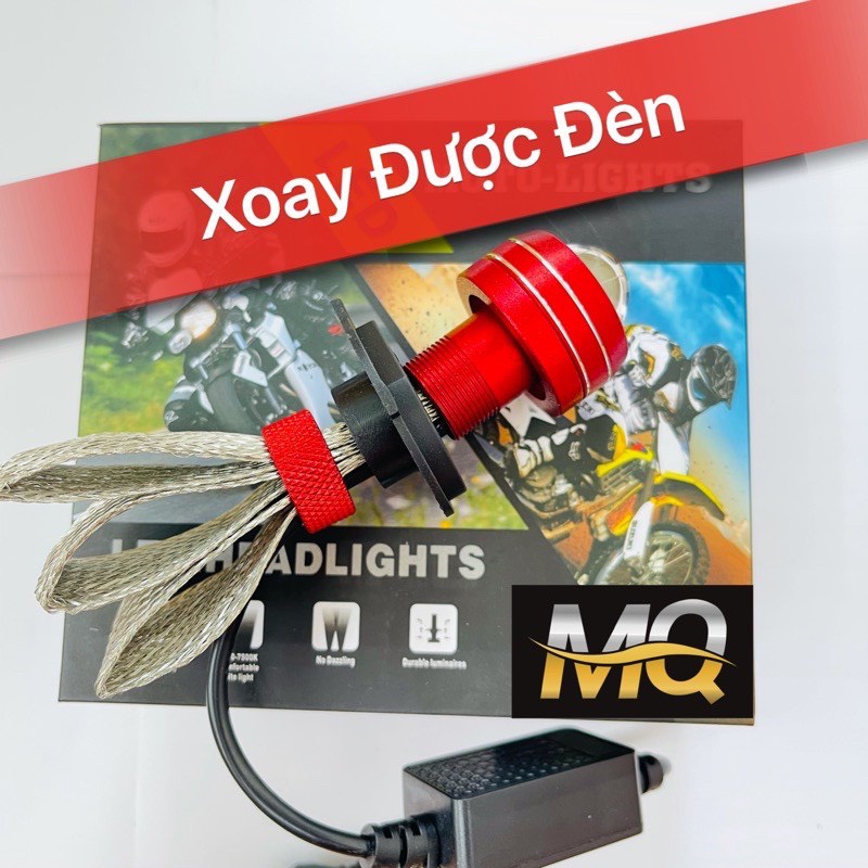 Đèn Pha Led RUBY Bi Cầu Mini 2 Mầu Đuôi Công Chuyên Ô Tô Xe Máy 2022