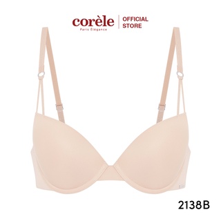 Áo lót nâng ngực mút vừa có gọng không đường may Corèle V Pháp - 2138B