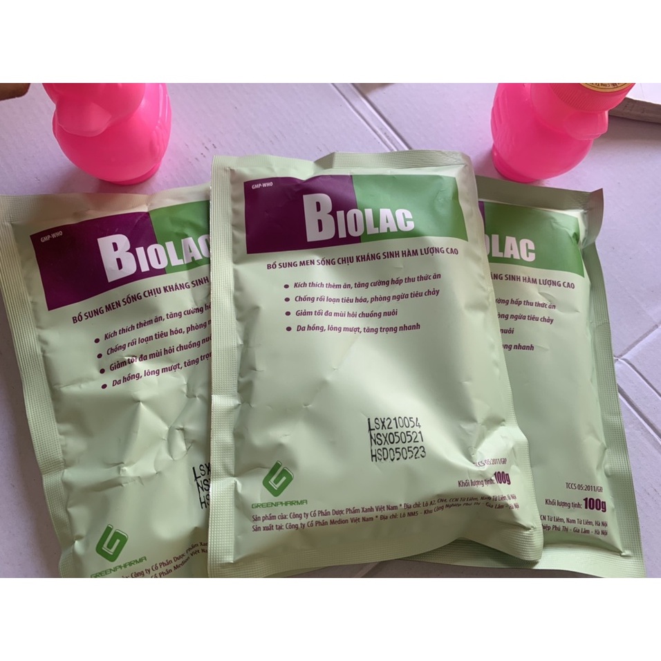 Men Sống Chịu Kháng Sinh BIOLAC  Hàm Lượng Cao
