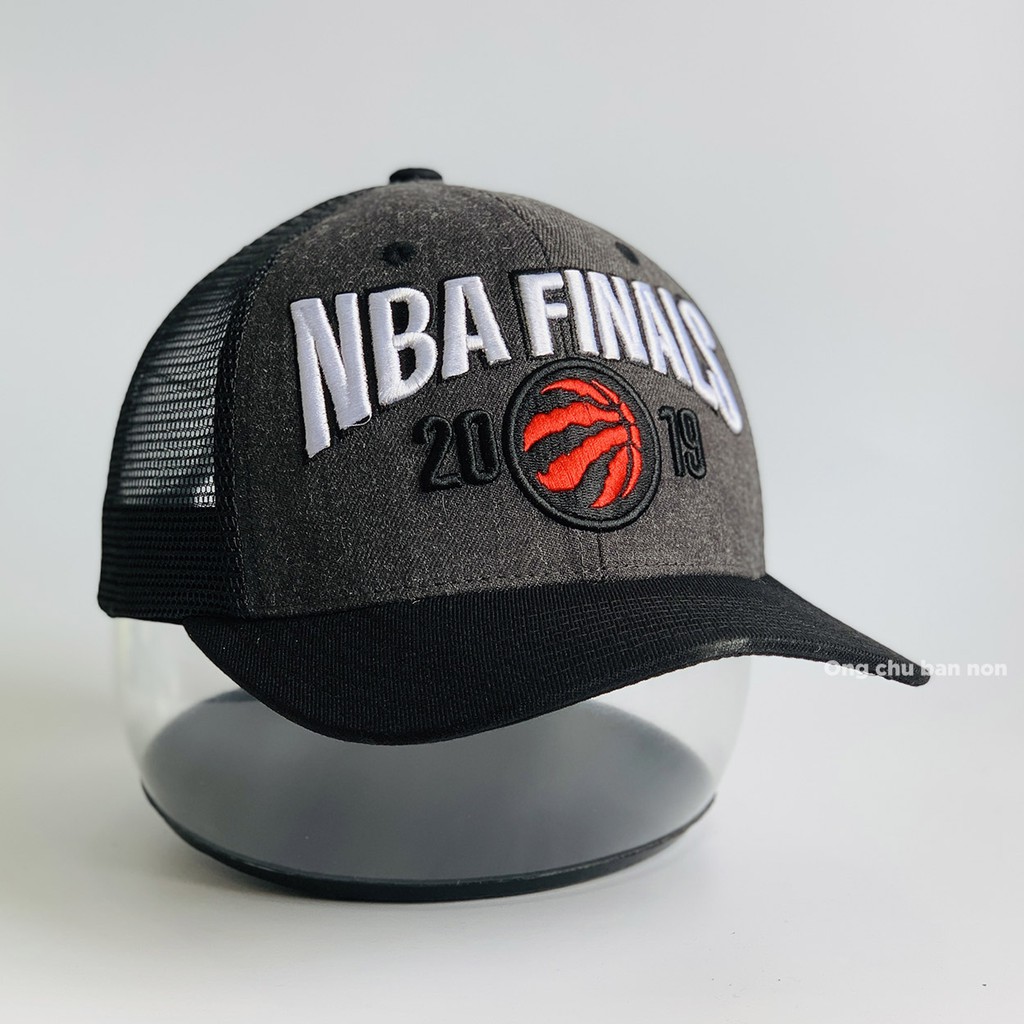 Nón Lưỡi Trai Nam Mũ Thời Trang NBA Finals Đen Xám Chì AB-30058