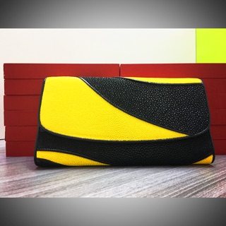 [Hình thật] Ví da cá đuối hàng nhập Thái Lan new 100% Tặng ví đựng card bằng da bò