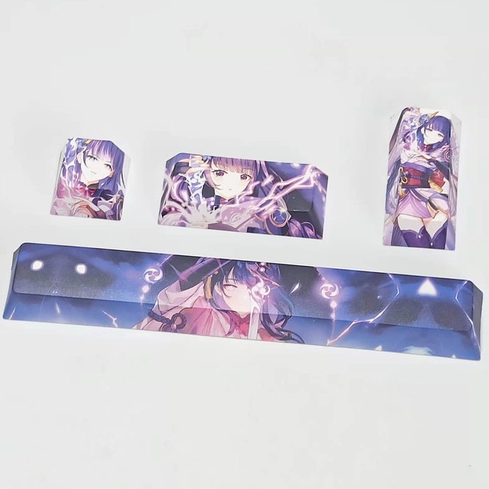 Set 4 Nút Bàn Phím Cơ PBT In Hình Hoa Anh Đào Dễ Thương