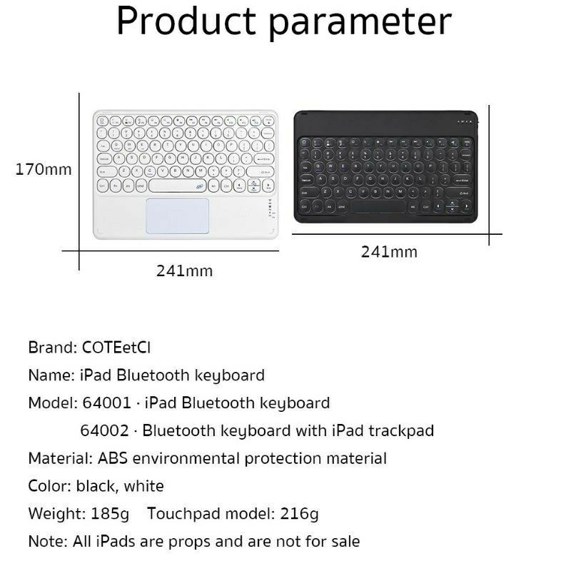 Bàn phím kèm Trackpad cho Apple IPad , Máy tính bảng , Điện thoại , Smart Tivi chính hãng Coteetci Smart KeyBoard