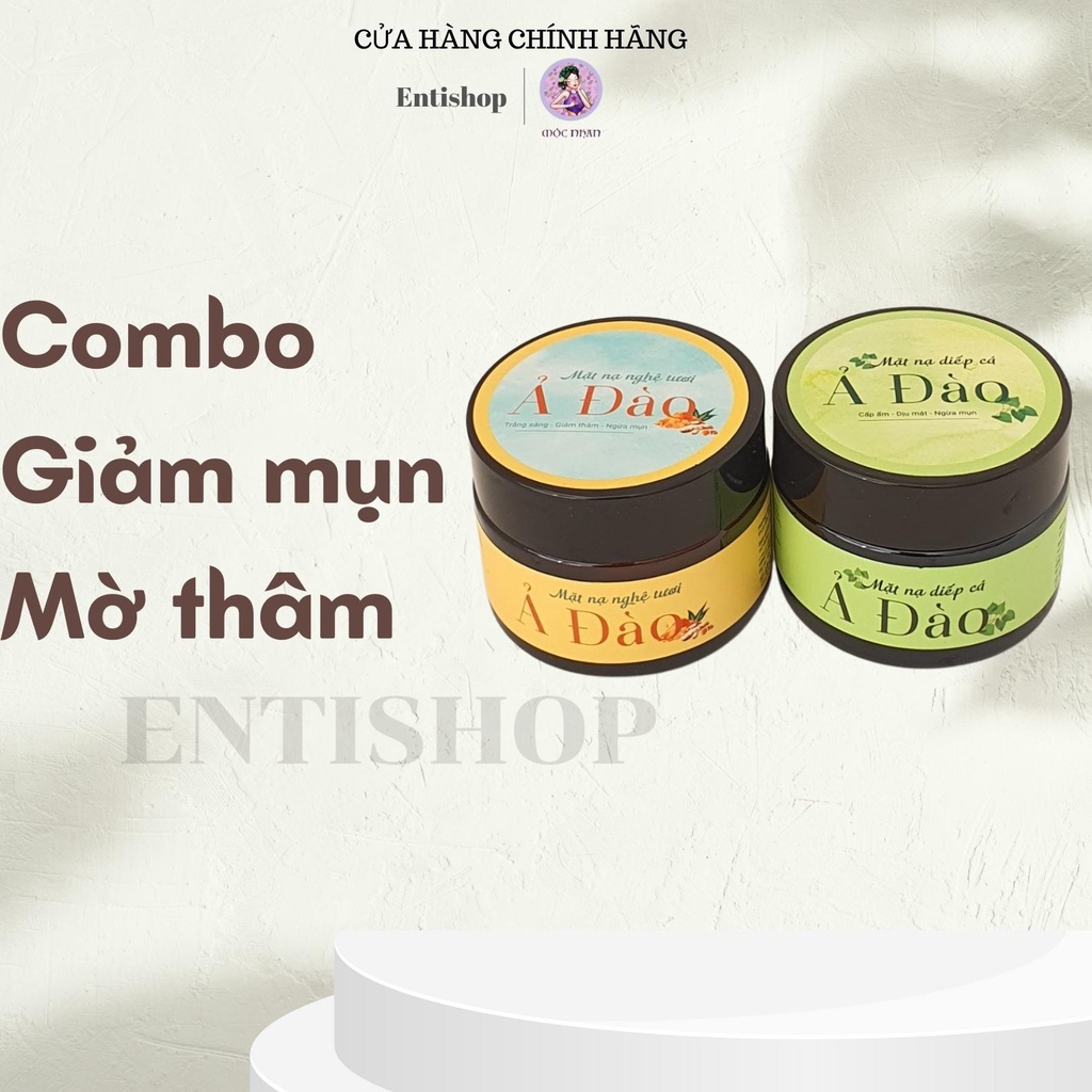 Mặt nạ diếp cá Ả Đào Mộc Nhan Natural ngăn ngừa mụn nám,tàn nhang 50gr