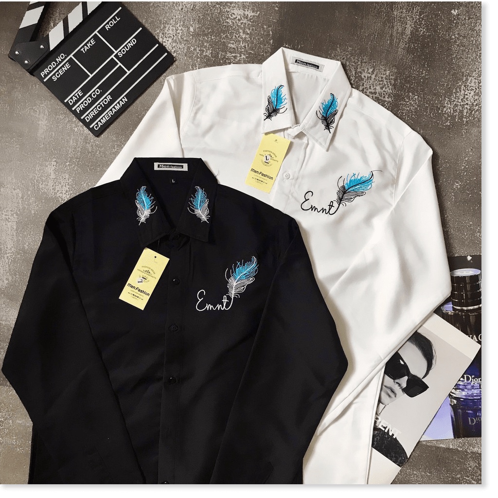 ÁO SƠ MI DÀI TAY NAM HOẠ TIẾT LÔNG VŨ CỰC ĐẸP LỊCH LÃM KOKO MI FASHION