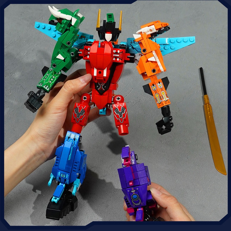 Đồ chơi Lắp ráp Robot Khủng Long, Enlighten 41105 Dinosaur Robot, Xếp hình thông minh, Mô hình Robot