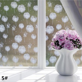 Giấy PVC dán kính phòng ngủ/phòng tắm chống nhìn trộm 200x60cm hoa lụa gương tròn hồ cá mini tranh đính đá phong cảnh