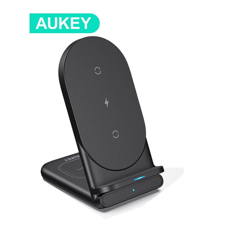 Đế sạc nhanh AUKEY LC-A2 không dây Qi 3.0 10W thích hợp cho iphone/ Airpods Pro/ Huawei/ Xiaomi