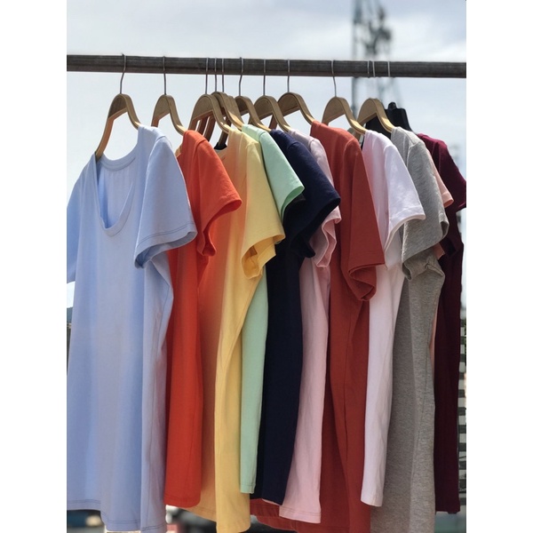Áo thun cotton Uni xk hàng chuẩn xịn -made in bangladesh ( ảnh shop chụp nhé)