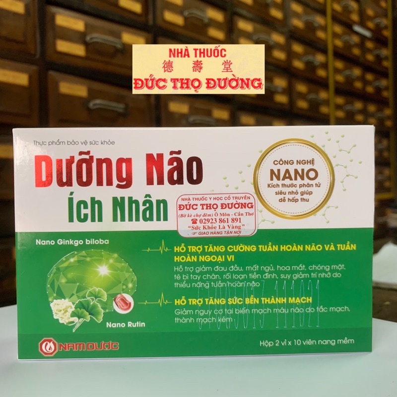 Dưỡng não ích nhân - đau đầu mất ngủ rối loạn tiền đình tai biến