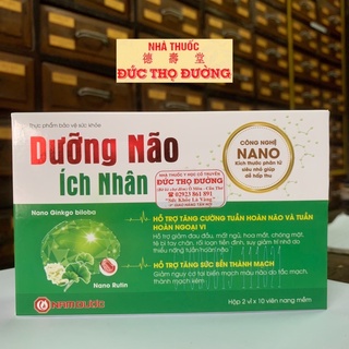 Dưỡng não ích nhân - Hộp 2 vỉ x 10 viên - Đau đầu mất ngủ rối loạn tiền đình tai biến