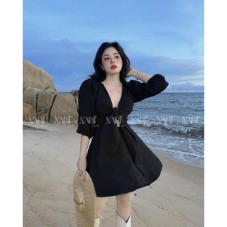 ĐẦM XOÈ TD NƠ NGỰC 2M🖤