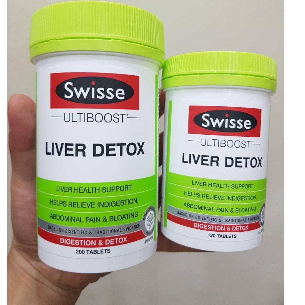 Viên Uống SWISSE LIVER DETOX  Hỗ Trợ Thải Độc Gan , 60 viên