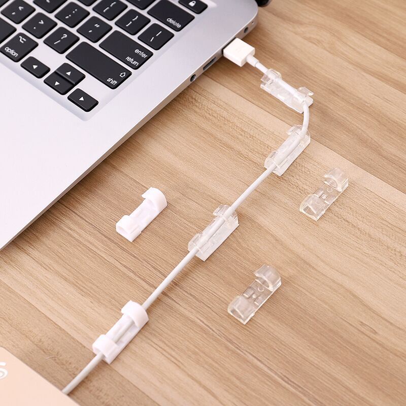 Nẹp dây điện dán tường siêu dính-Kẹp dây điện cố định ,giữ siêu sốc an toàn dễ lắp đặt combo 20 cái RIN