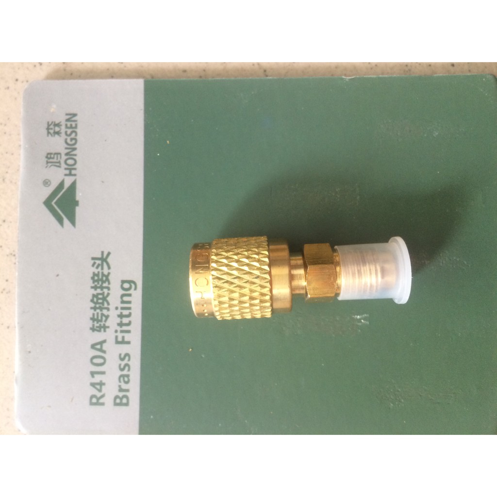 Đầu sạc gas R410 Hongsen [LOẠI TỐT] Đầu nạp gas R410 - Chuyển dây gas R22 sang R410