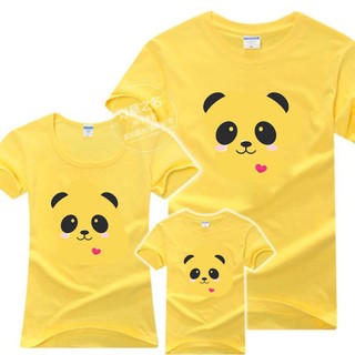 Combo 3 Áo gia đình mặt gấu trúc