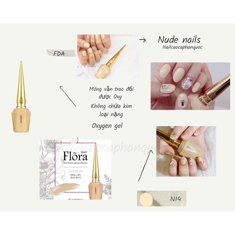 [Byshop93] Sơn gel cao cấp Estemio Hàn Quốc tone màu nude ( giá lẻ 1 chai)