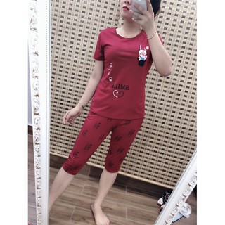 Đồ bộ thun lửng mặc nhà