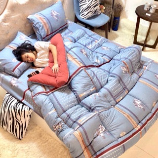 Bộ chăn phao ga gối vải Đũi đủ kích thước